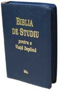 Biblia de studiu pentru o viaţă deplină - Copertă piele şi fermoar