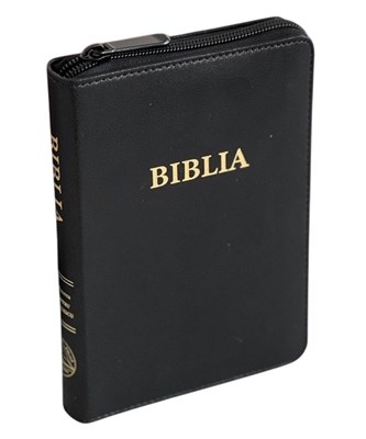 Biblia format mic, de lux, cu fermoar, cuv. Dl Isus in roşu, diferite culori