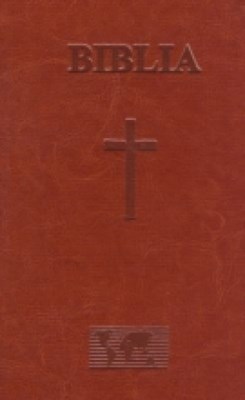 Biblia format mare, coperta de piele, fermoar,duo-tone