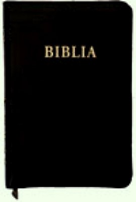 Biblia format mare, aurita, coperta piele, index, fermoar