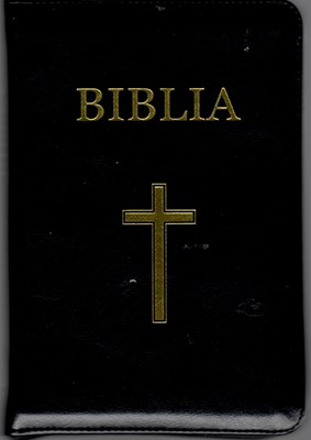 Biblia  format mediu, ediţie de lux, negru, cu index, fermoar