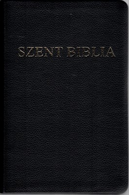 Szent Biblia, aurită, coperți din piele, hărți