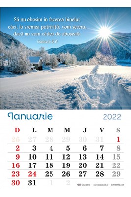 Calendar A4 2022 - de perete