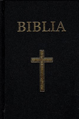 Biblia format mediu, ediţie de lux, negru, piele ecologica, fara fermoar, cu index