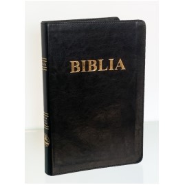 Biblie mare, margini aurii, fara index, coperta neagra