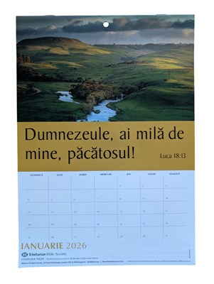Calendar 2026 cu imagini si versete TBS