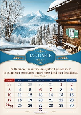 Calendar cu peisaje 2027