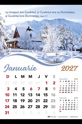 Calendar de perete 2027 - format mare A3