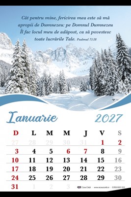 Calendar de perete 2027 - format A4