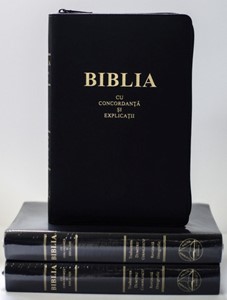 Biblia - format mare, de lux, cu explicaţii si concordanţă (Piele)