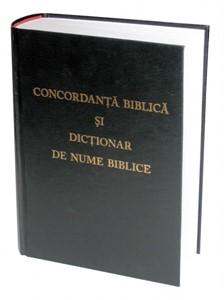 Concordanţă Biblică şi Dicţionar de nume Biblice, negru (hb)
