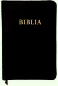 Biblia - format mare, coperta de piele,aurita, index