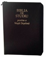 Biblia de studiu pentru o viaţă deplină. Ediţie de lux, cu fermoar, cu index, aurita (SC)