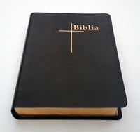Biblia de studiu Thompson, medie - piele, negru, fara fermoar, margini aurii, index (LE)