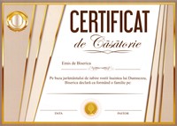 Certificat de casatorie A