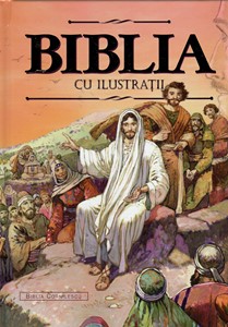 Biblia cu ilustratii, aurita (cartonata)