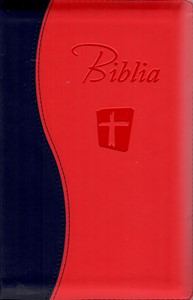 Biblia NTR roșu cu negru cu fermoar