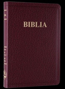 Biblia, format mediu, imitație de piele, burgundy, fără index
