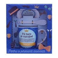 Cana cu lingurita si farfurie