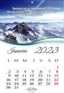 Calendar A4 2023 cu imagini si versete