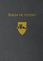 Biblia de studiu Andrews, ediție de lux, copertă piele, neagră, margini aurii