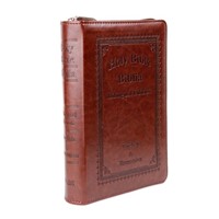 Biblia bilingva engleza-romana, marime medie, visiniu