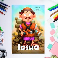 Carte de colorat cu personaje biblice - Iosua