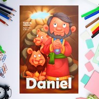 Carte de colorat cu personaje biblice - Daniel