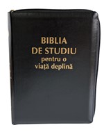 Biblia de studiu pentru o viata deplina cu FERMOAR - NEGRU
