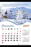Calendar de perete 2027 - format mare A3