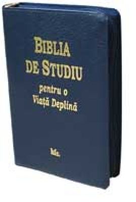 Biblia de studiu pentru o viaţă deplină - Copertă piele şi fermoar