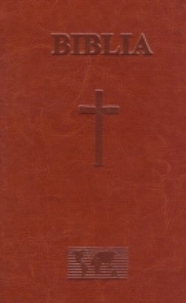 Biblia format mare, coperta de piele, fermoar,duo-tone