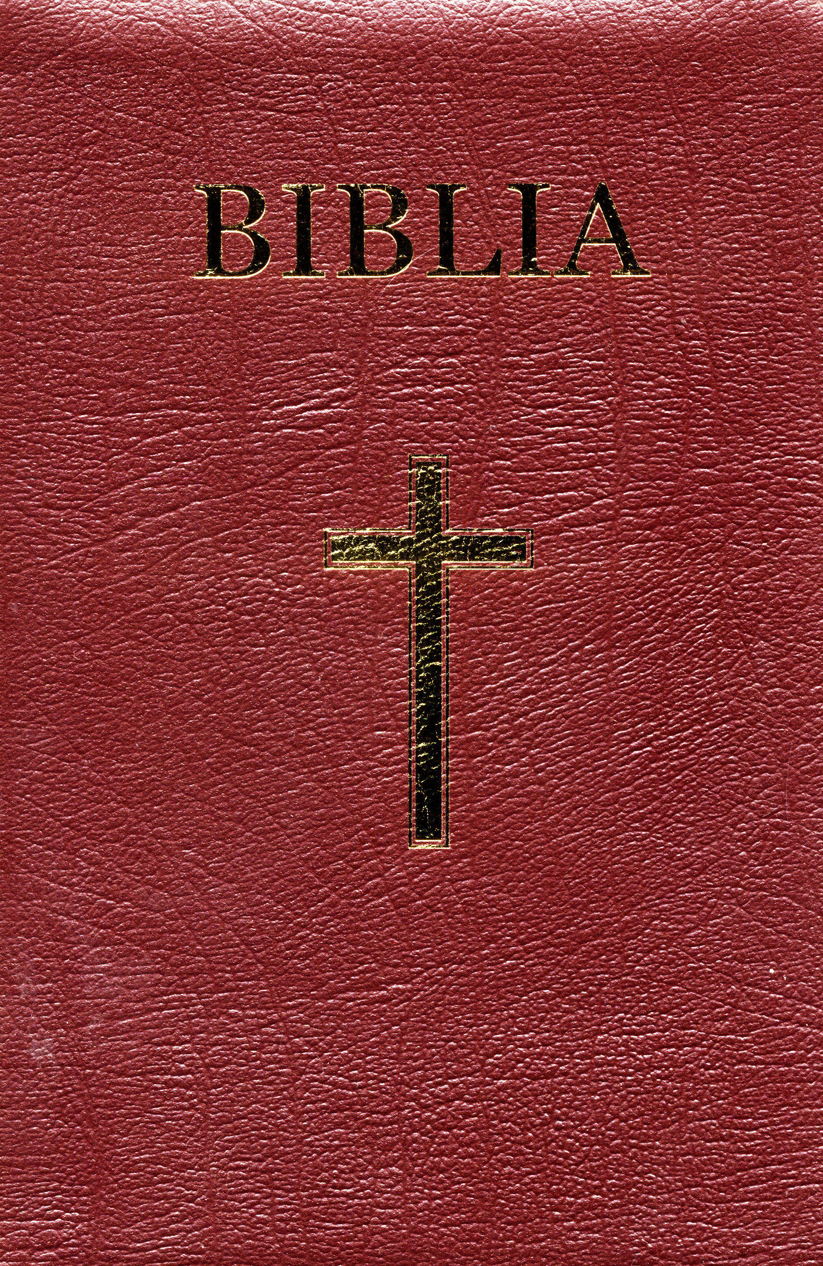Biblia - medie 2, coperta piele, bordeaux, aurita, index