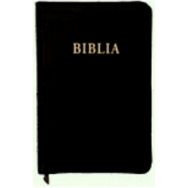 Biblia format mediu, de lux, fara fermoar, aurită, cuvitele Domnului cu rosu, cu index