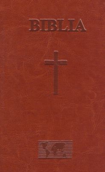 Biblia - format foarte mare, copertă piele şi fermoar