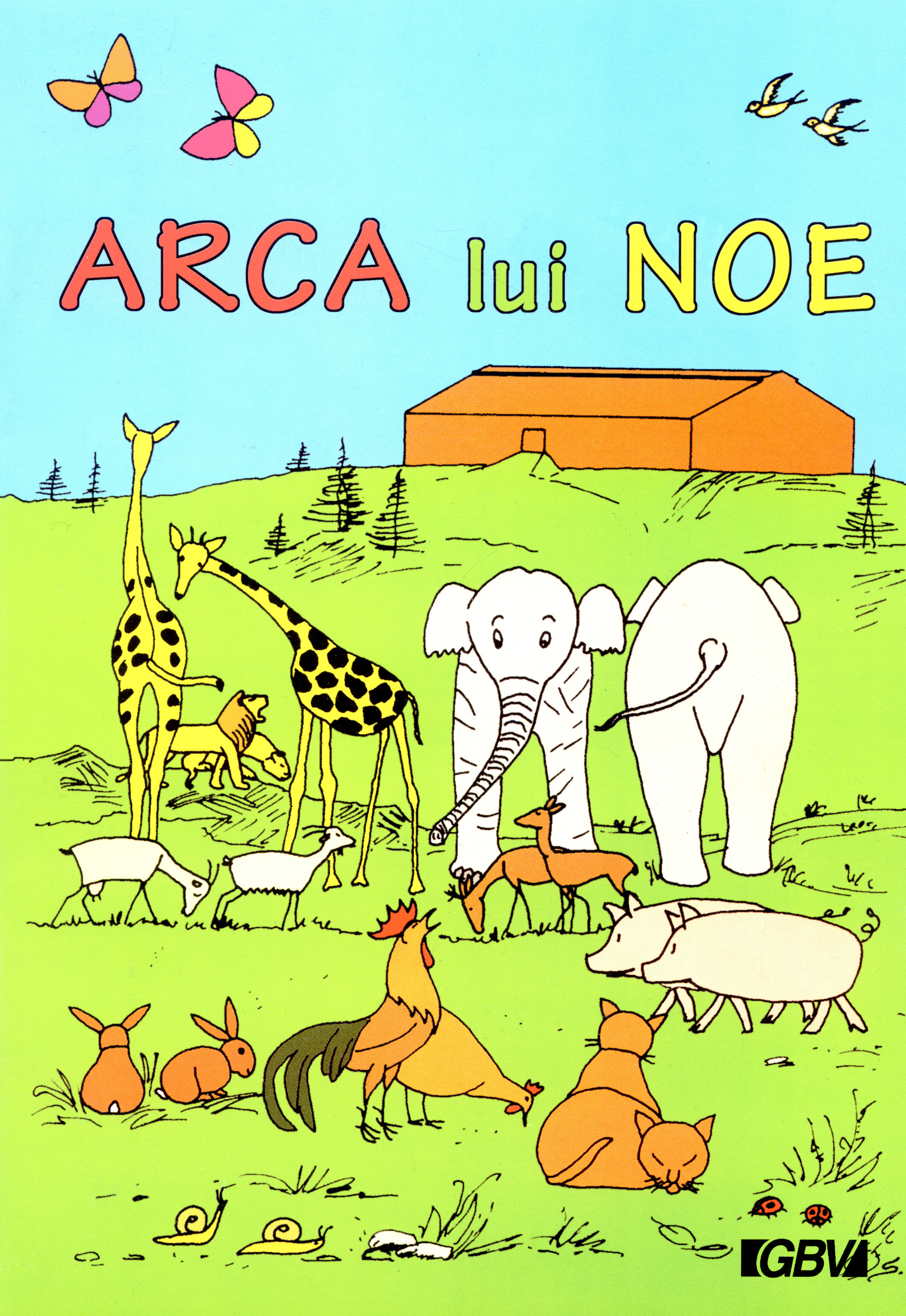 Arca lui Noe - carte de colorat A4