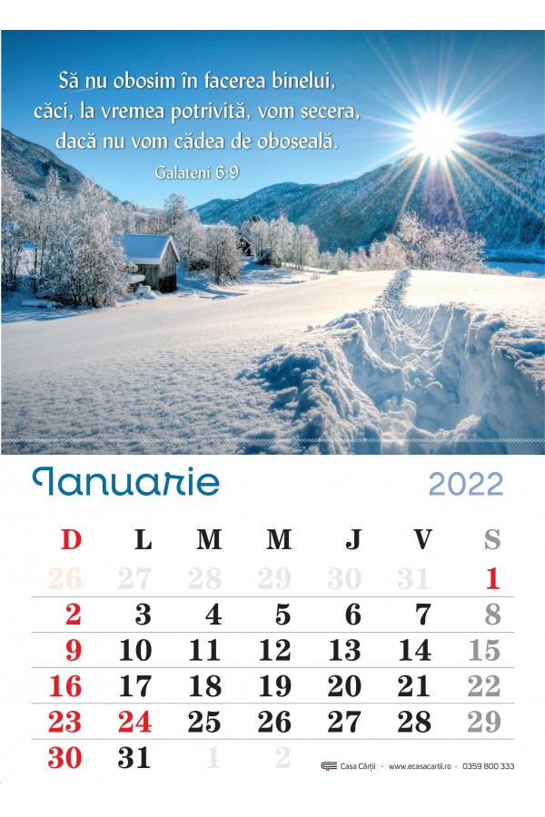 Calendar A4 2022 - de perete
