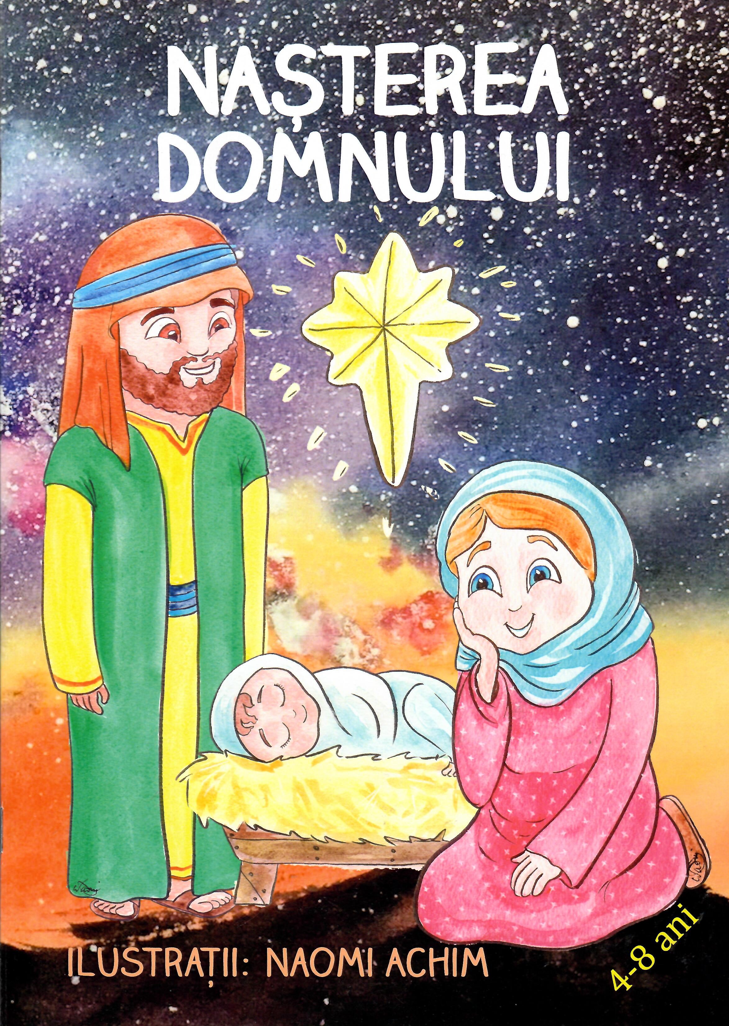 Nașterea Domnului - carte de colorat A4