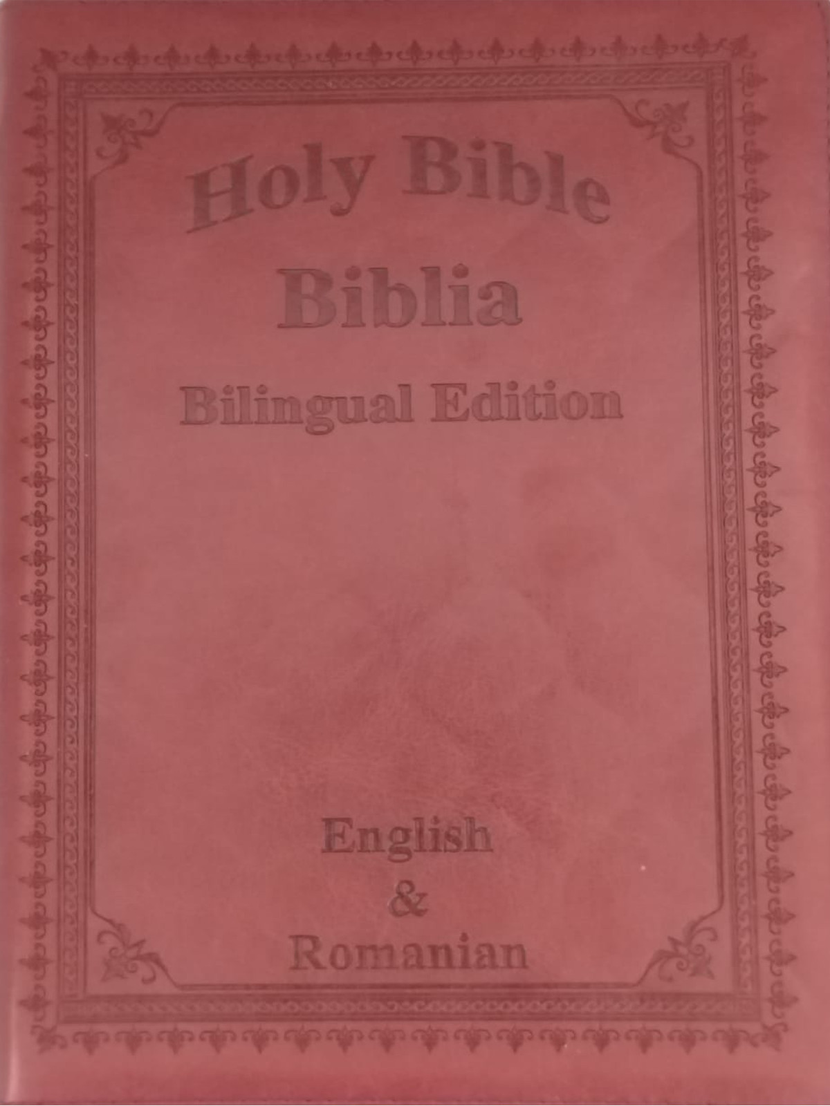 Biblia bilingva engleza-romana, marime mare visinie