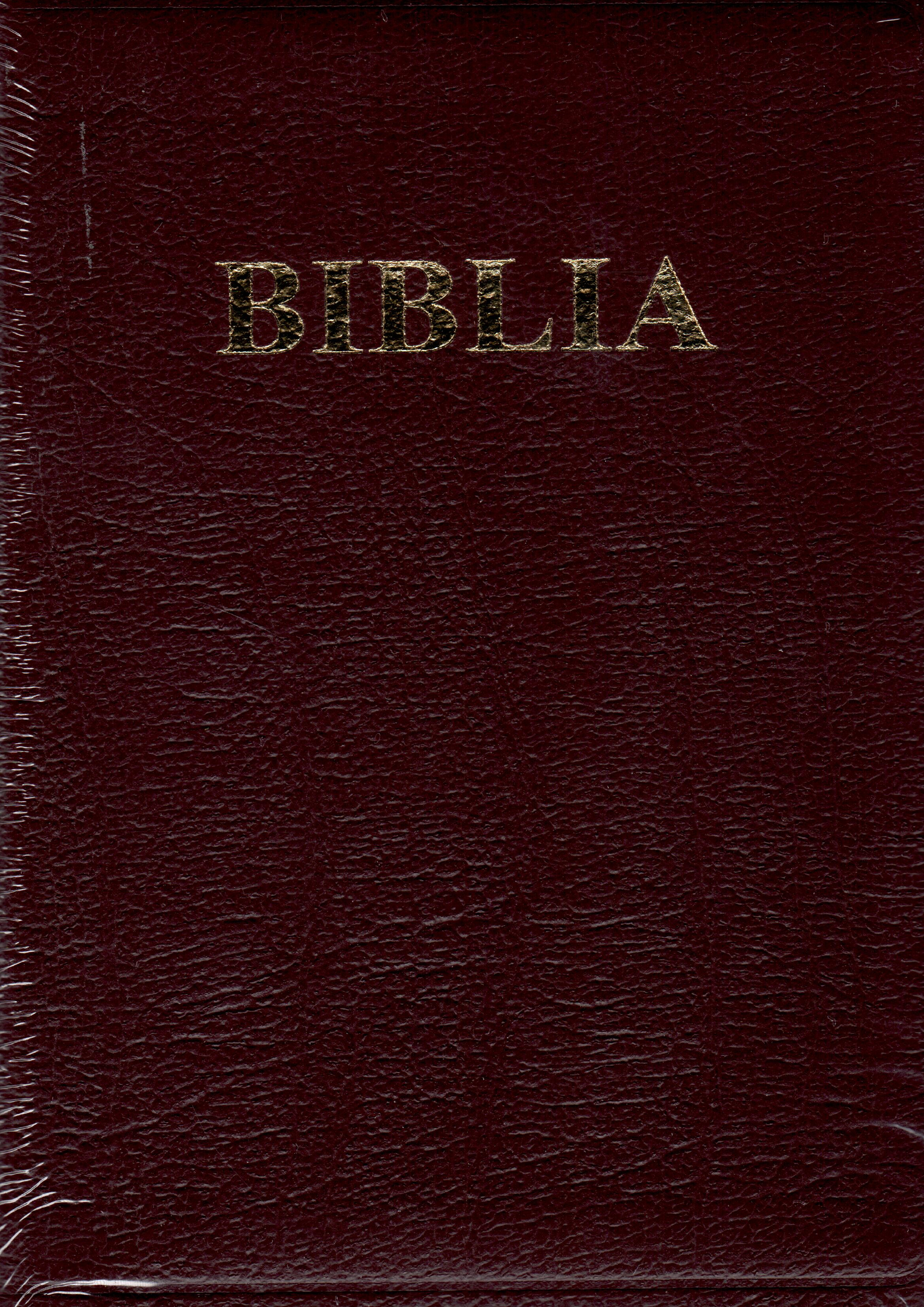 Biblia - format mic, de lux, fără fermoar, bordo, cuvintele Domnului Isus cu rosu