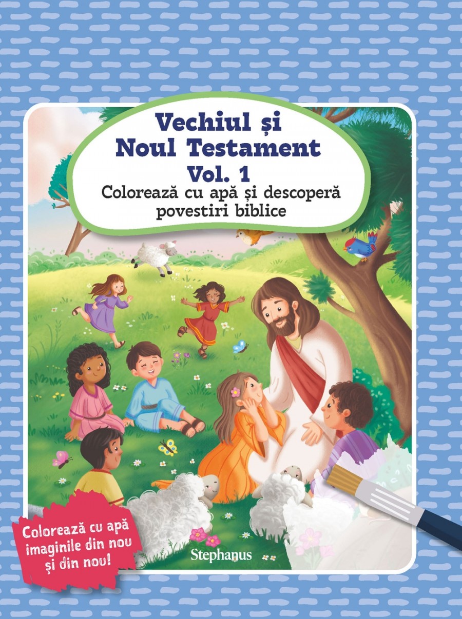 Vechiul și Noul Testament Vol. 1 - Colorează cu apă și descoperă povestiri biblice