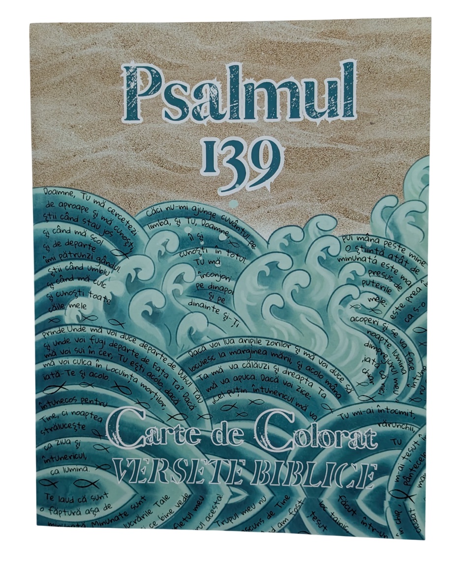Psalmul 139 - Carte de colorat versete Biblice