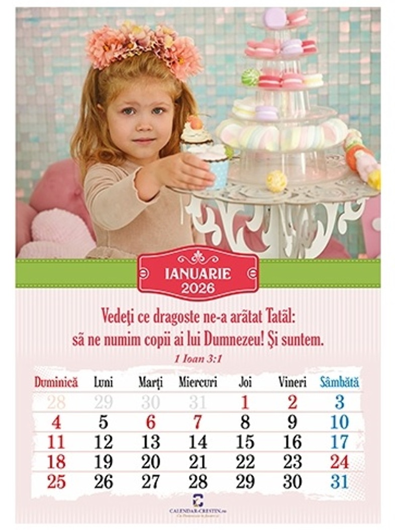 Calendar cu copii 2026