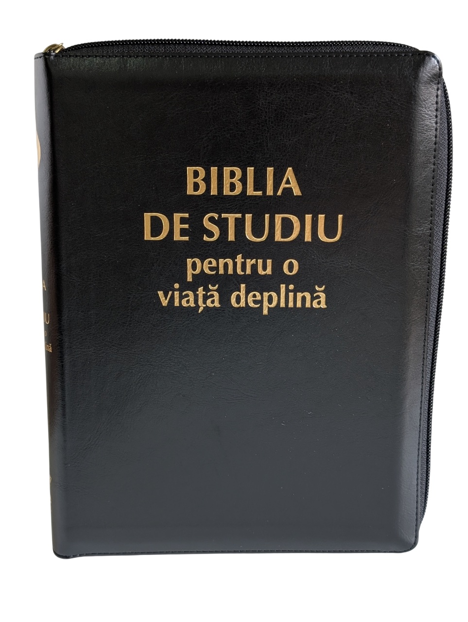 Biblia de studiu pentru o viata deplina cu FERMOAR - NEGRU