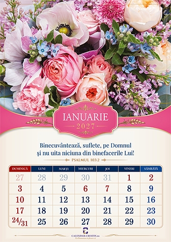 Calendar cu flori 2027